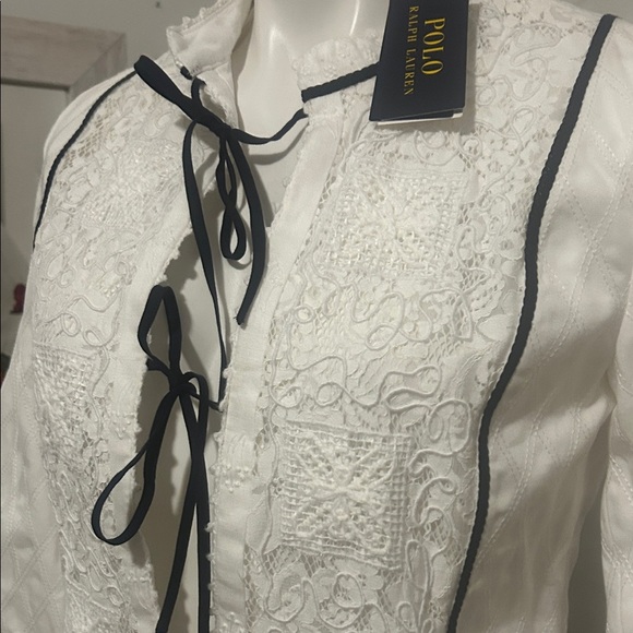 Polo by Ralph Lauren White Jacket with Black Accents - Picture 3 of 16